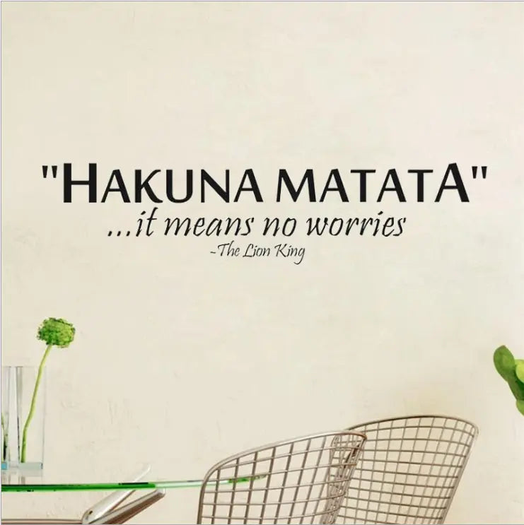 Hakuna Matata wall stickers 
