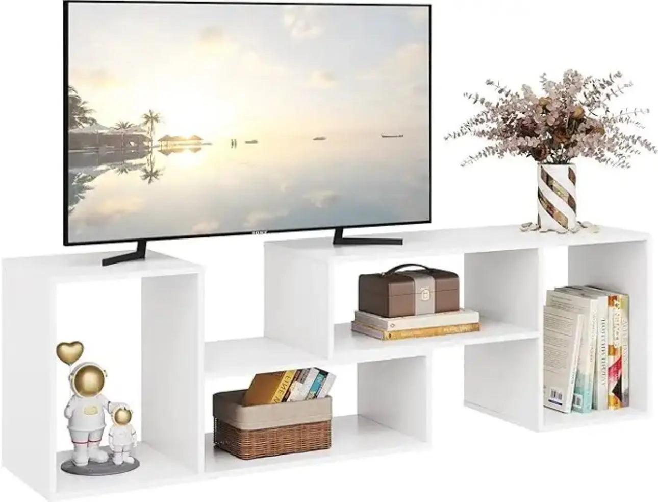 Modern Entertainment Center for TV L-shaped customizable - HomeTrendsShop