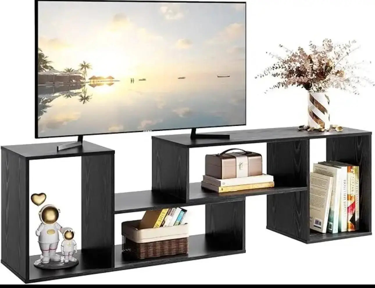 Modern Entertainment Center for TV L-shaped customizable - HomeTrendsShop