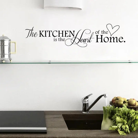 New Kitchen Is Heart Of The Home Wall Art MURAL 